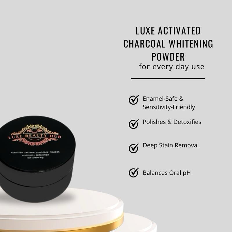 Luxe Activated Charcoal Whitening Powder